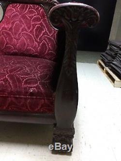 Mahogany Throne Armchair Late 19th Century North European Low Countries Germany