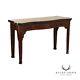 Maitland Smith Carved Mahogany Serpentine Console Table