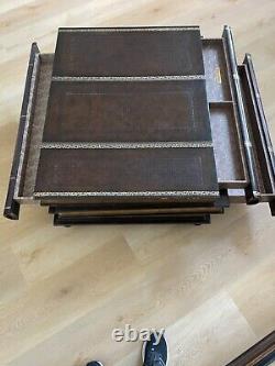 Maitland Smith Regency Style Faux Book Coffee Table