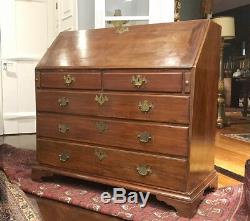 Monumental Antique Late 18th Century English Secretary Desk Chest of Drawers