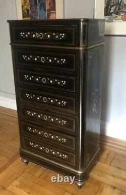 NAPOLEON III PERIOD CHEST OF DRAWERS/WRITING DESK (Origin France late 1800's)