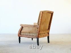 Napoleon III Armchair #840, French Late 19th Century, for Upholstery