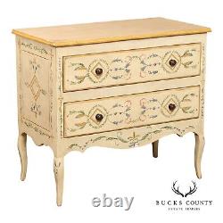 Neoclassical Style Hand Painted Vintage Commode