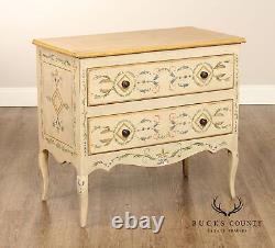 Neoclassical Style Hand Painted Vintage Commode