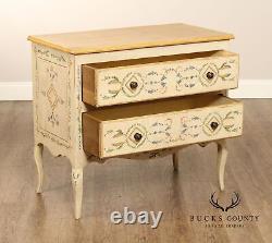 Neoclassical Style Hand Painted Vintage Commode