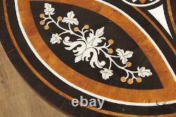 Neoclassical Style Pietra Dura Pedestal Occasional Table