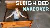 Old Bed Frame Makeover Transforming Sleigh Bed With Chalk Paint U0026 Wax