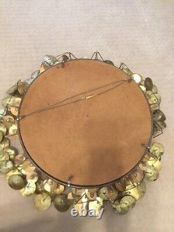 Original late 60s C JERE Brass RAINDROPS Mirror Vintage MID CENTURY EAMES