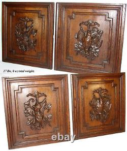 PAIR Antique Victorian 25 Carved Architectural Furniture Doors, Panels Hunt