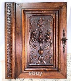 PAIR Antique Victorian Hand Carved Walnut 19 x 15 Cabinet, Furniture Doors