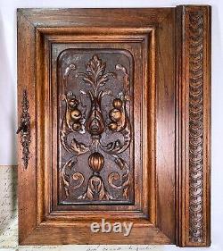 PAIR Antique Victorian Hand Carved Walnut 19 x 15 Cabinet, Furniture Doors