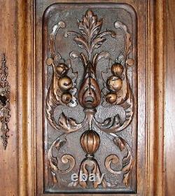 PAIR Antique Victorian Hand Carved Walnut 19 x 15 Cabinet, Furniture Doors