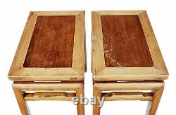 Pair Of Late 19th Century Chinese Hardwood Occasional Tables
