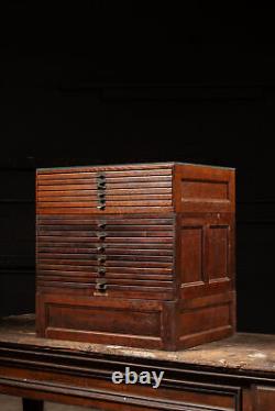 Pair Of Late 19th Century Map Cabinets with Period-Appropriate Maps