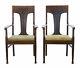 Pair Of Late 19th Century Oak Arts And Crafts Armchairs