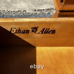 Pair Set Ethan Allen Heirloom Collection Maple End Tables 10-8654P Nutmeg Finish