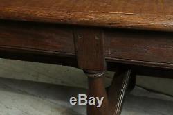 Pair of French Oak Benches Late 19th Century, antique, vintage, original