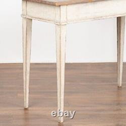 Pair of Gustavian Gray Painted Pine Side Tables, Sweden circa 1890