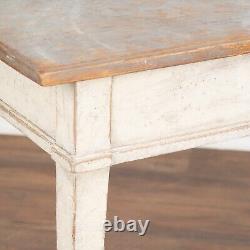 Pair of Gustavian Gray Painted Pine Side Tables, Sweden circa 1890