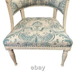 Pair of Late 18th C. Swedish Carved & Upholstered Chair