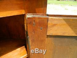 Pine Bench Made arched Door Corner Cabinetlate 1800's