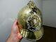 Portuguese Firefighter Helmet In Brass Late 19th Century Ornate