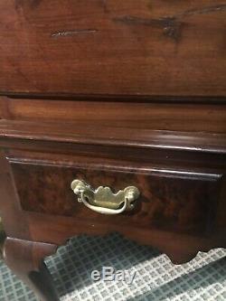 Queen Anne American Chest on Stand Circa Late 1700s Early 1800s Rare Drake Feet