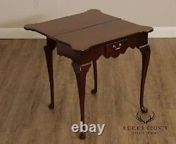 Queen Anne Style Mahogany Gate Leg Side Table