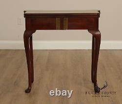 Queen Anne Style Mahogany Gate Leg Side Table