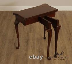 Queen Anne Style Mahogany Gate Leg Side Table