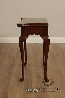 Queen Anne Style Mahogany Gate Leg Side Table