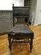 RARE Antique Masonic Hand Carved Wood Chair. Late 19th Century. UNRESTORED