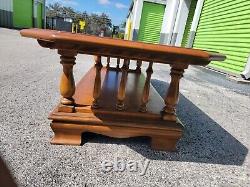 RARE Ethan Allen Heirloom Nutmeg Maple 60 Accent Coffee Table 10-8620