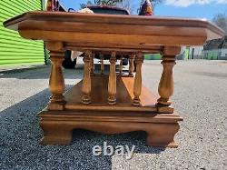 RARE Ethan Allen Heirloom Nutmeg Maple 60 Accent Coffee Table 10-8620