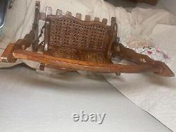 RARE VINTAGE late 1800's French double seated doll swing! Serious inquiries only