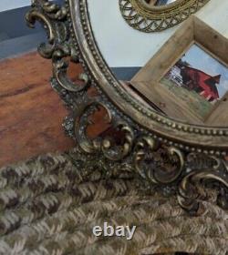 Rare Burwood Wall Mirror #4249 Gold Ornate Hollywood Regency Large & Pretty