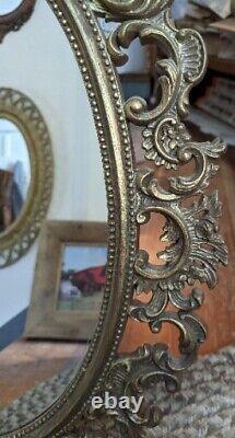 Rare Burwood Wall Mirror #4249 Gold Ornate Hollywood Regency Large & Pretty