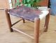 Real Cowhide Covered Bench/Stool handmade in 1994 in Louisiana