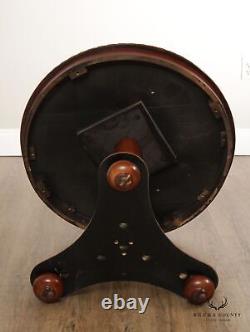 Regency Style Cherry Paw Foot Center Table