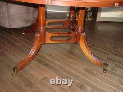 Reprodux Bevan Funnell English Regency Style Mahogany 84 Round Dining Table
