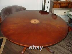 Reprodux Bevan Funnell English Regency Style Mahogany 84 Round Dining Table