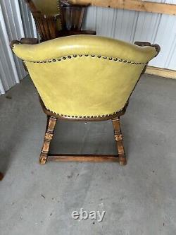 Romweber Viking Oak Chairs Vintage Late 1960's