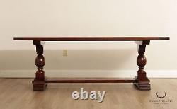 Rustic European Style Trestle Dining Table