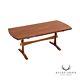 Rustic Live Edge Pine Trestle Dining Table