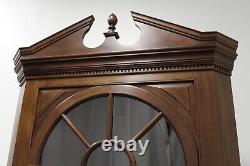 STICKLEY Traditional Solid Mahogany Corner Cupboard / Cabinet