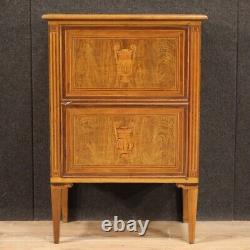 Sideboard in inlaid wood antique style Louis XVI 900 furniture commode 1 door