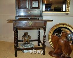 Sidetable Late C17th, Early C18th Single Drawer Oak Sidetable, Antique Table
