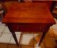 Solid Cherry Late 1800's Work Table / Nightstand