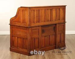 Standard Furniture Co. Antique Victorian Oak Roll Top Desk