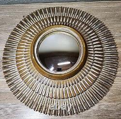 Star Sunburst Mirror Flower Syrroco Style MCM Golden Glass Mirror 15 Layered